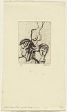 Artist: WALKER, Murray | Title: In the antique room at the Slade School (c) | Date: 1962 | Technique: etching and sugarlift aquatint, printed in black ink, from one plate