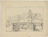 Title: Drafting cattle in the stockyard | Date: c.1853 | Technique: lithograph, printed in black ink, from one stone