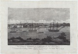 Title: View of part of Sydney, the capital of New South Wales. Taken from Bene Long's Point. | Date: 1812 | Technique: engraving, printed in black ink, from one copper plate