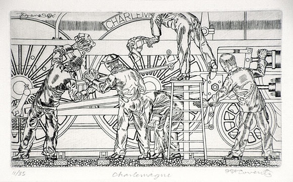 Artist: b'Coventry, Frederick.' | Title: b'Charlemagne.' | Date: 1929-30 | Technique: b'engraving, printed in black ink, from one copper plate' Artist: b'Coventry, Frederick.' | Title: b'Charlemagne.' | Date: 1929-30 | Technique: b'engraving, printed in black ink, from one copper plate'