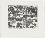 Artist: Kennedy, Roy. | Title: Stages in my early childhood | Date: 2002 | Technique: etching, printed in black ink, from one plate