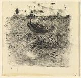 Artist: Halpern, Stacha. | Title: not titled [Abstraction] | Date: (1956-58) | Technique: lithograph, printed in black ink, from one stone [or plate]