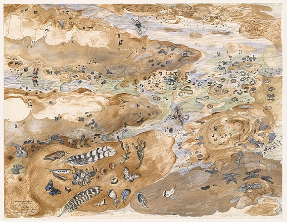 Artist: b'Wolseley, John.' | Title: b'Remembering karla-nyanha' | Date: 1997, May - July | Technique: b'lithograph, printed in colour, from five plates' | Copyright: b'\xc2\xa9 John Wolseley. Licensed by VISCOPY, Australia' Artist: b'Wolseley, John.' | Title: b'Remembering karla-nyanha' | Date: 1997, May - July | Technique: b'lithograph, printed in colour, from five plates' | Copyright: b'\xc2\xa9 John Wolseley. Licensed by VISCOPY, Australia'