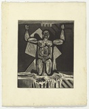 Artist: SELLBACH, Udo | Title: (Arms up) | Date: 1960s | Technique: etching and aquatint printed in black ink, from one plate