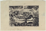 Artist: Adams, Tate. | Title: Fisherman. | Date: 1954 | Technique: lithograph, printed in black ink, from one zinc plate