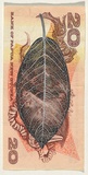 Artist: HALL, Fiona | Title: Ficus prasinicarpa (Papua New Guinea currency) | Date: 2000 - 2002 | Technique: gouache | Copyright: © Fiona Hall