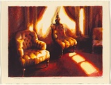 Artist: Green, Mike. | Title: Three chairs. | Date: 1988 | Technique: screenprint, printed in colour, from 19 stencils