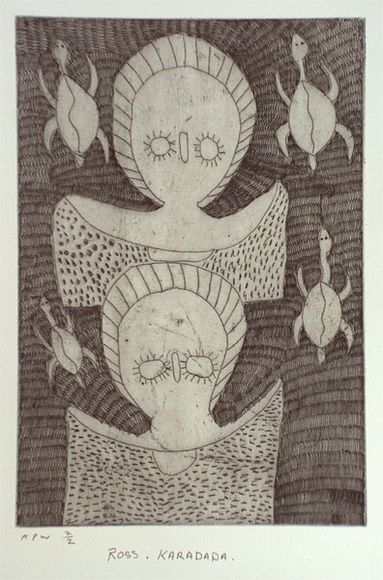 Artist: b'KARADADA, Ross' | Title: b'not titled #2.' | Date: 2000, October | Technique: b'etching, printed in black ink, from one plate' Artist: b'KARADADA, Ross' | Title: b'not titled #2.' | Date: 2000, October | Technique: b'etching, printed in black ink, from one plate'