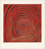 Title: Rockhole | Date: February 2011 | Technique: etching, sugar-lift, deep-biting, aquatint and reduction, printed in colour from one copper plate