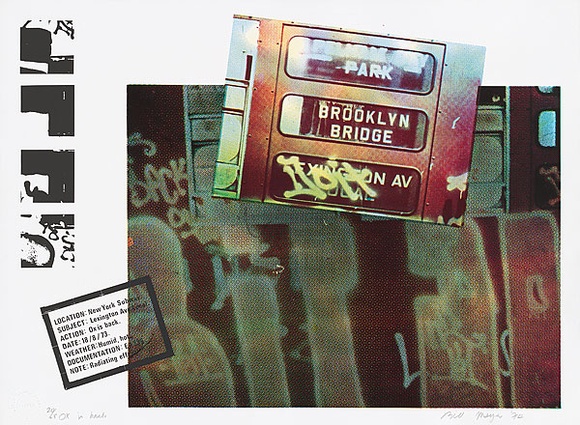 Artist: b'MEYER, Bill' | Title: b'Ox is back' | Date: 1974 | Technique: b'screenprint, printed in colour, from ten screens' | Copyright: b'\xc2\xa9 Bill Meyer' Artist: b'MEYER, Bill' | Title: b'Ox is back' | Date: 1974 | Technique: b'screenprint, printed in colour, from ten screens' | Copyright: b'\xc2\xa9 Bill Meyer'