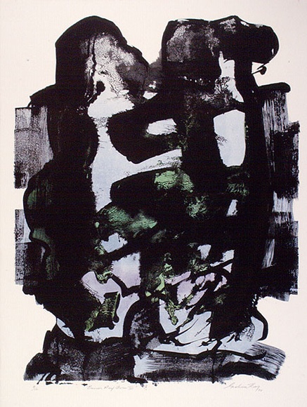 Artist: b'King, Grahame.' | Title: b'Barrier Reef forms III' | Date: 1984 | Technique: b'lithograph, printed in colour, from three stones [or plates]'