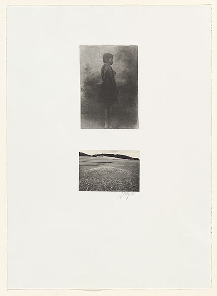 Artist: b'Foley, Fiona.' | Title: b'not titled' | Date: 1997 | Technique: b'photo-etching, printed in black ink, from one plate; gelatin silver photograph' | Copyright: b'\xc2\xa9 Fiona Foley' Artist: b'Foley, Fiona.' | Title: b'not titled' | Date: 1997 | Technique: b'photo-etching, printed in black ink, from one plate; gelatin silver photograph' | Copyright: b'\xc2\xa9 Fiona Foley'