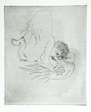 Artist: BOYD, Arthur | Title: Icarus falling. | Date: 1971 | Technique: etching, printed in black ink, from one plate | Copyright: Reproduced with permission of Bundanon Trust