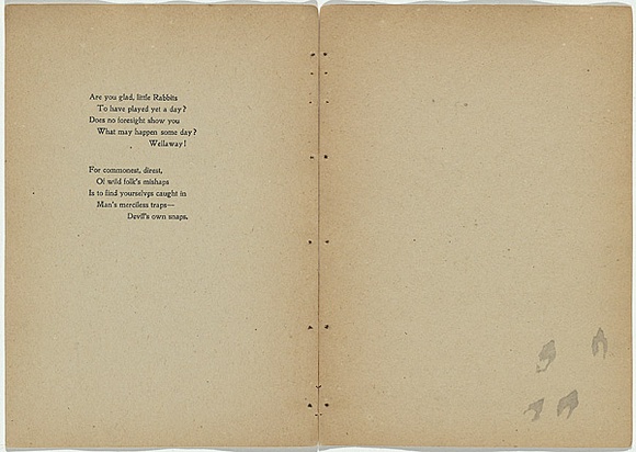 Artist: b'Rede, Geraldine.' | Title: b'not titled [are you glad, little rabbits...]' | Date: 1905 | Technique: b'letter-press'