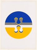 Artist: Ritchie, Ross. | Title: Three | Date: 1968 | Technique: screenprint, printed in colour, from mulitple stencils