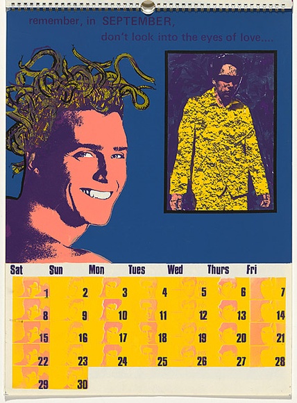 Artist: b'Ayres, Tony' | Title: b'September.' | Date: 1983 | Technique: b'screenprint, printed in colour, from multiple stencils' Artist: b'Ayres, Tony' | Title: b'September.' | Date: 1983 | Technique: b'screenprint, printed in colour, from multiple stencils'