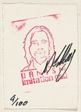 Artist: b'SIBLEY, Dan' | Title: b'Authenticity.' | Date: 2002 | Technique: b'etching, printed in red ink, from one solar plate'