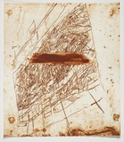 Artist: PARR, Mike | Title: Alphabet/Haemorrhage. | Date: 1992-93 | Technique: etching, printed in red ochre ink, from one plate