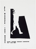 Artist: MADDOCK, Bea | Title: Exhibition poster: Bea Maddock, Tony Woods (Queen Victoria Museum, Launceston 3rd-20th May) | Date: 1968 | Technique: screenprint