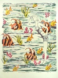 Artist: McKeever, Johanne. | Title: Marine Boy where are you? | Date: 1992, May | Technique: lithograph, printed in colour, from six stones
