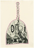 Artist: Watson, Jenny. | Title: The bottled memories | Date: 1988 | Technique: etching and liftground-etching, printed in green ink, from one zinc plate; hand-coloured