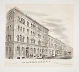 Title: General stores. York and Barrack Streets, west Sydney | Date: c.1880s | Technique: lithograph, printed in black ink, from one stone [or plate]