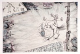 Artist: b'COLEING, Tony' | Title: b'Helping my Koala across the road.' | Date: 1986 | Technique: b'etching and aquatint, printed in colour, from multiple plates'