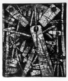 Artist: Kemp, Roger. | Title: Movement four | Date: c.1973 | Technique: etching, printed in black ink, from one magnesium plate