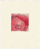 Artist: Headlam, Kristin. | Title: Oh Rose VII | Date: 1997 | Technique: aquatint and drypoint, printed in colour, from two copper plates