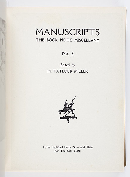 Title: Title-page | Date: 1932 | Technique: letterpress, lineblock