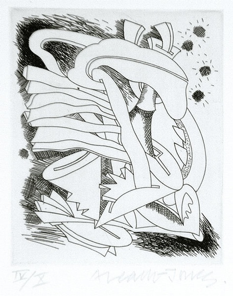 Artist: b'LEACH-JONES, Alun' | Title: b'not titled' | Date: 1987 | Technique: b'hardground etching, printed in black ink, from one zinc plate' | Copyright: b'Courtesy of the artist' Artist: b'LEACH-JONES, Alun' | Title: b'not titled' | Date: 1987 | Technique: b'hardground etching, printed in black ink, from one zinc plate' | Copyright: b'Courtesy of the artist'