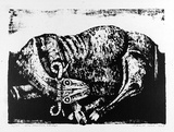 Artist: ROSE, David | Title: Dry country sheep | Date: 1963 | Technique: lithograph, printed in black ink, from  one stone