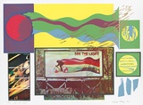 Artist: MEYER, Bill | Title: See the light | Date: 1974 | Technique: screenprint, printed in twelve colours, from twelve screens (handcut and photo 4 colour separation positives for indirect stencils) | Copyright: © Bill Meyer