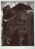 Artist: Edwards, Annette. | Title: House of Jesters | Date: 1985 | Technique: hard-ground and soft-ground etching and aquatint, printed in black ink, from one plate