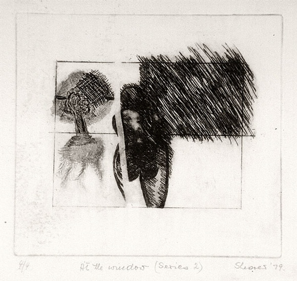 Artist: b'Shearer, Mitzi.' | Title: b'At the window (series 2)' | Date: 1979