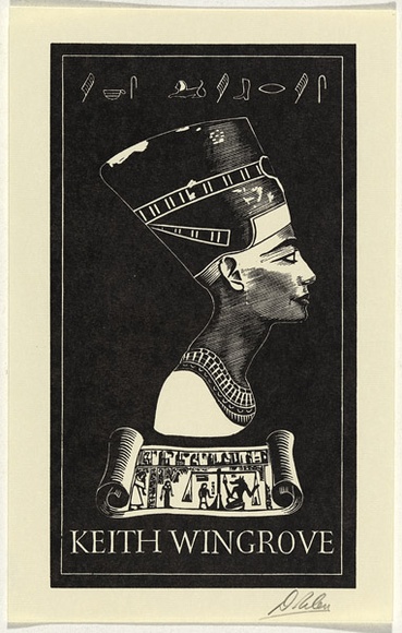 Artist: b'Riley, Derek.' | Title: b'Book plate: Keith Wingrove' | Date: 1982 | Technique: b'wood-engraving, printed in black ink, from one block' Artist: b'Riley, Derek.' | Title: b'Book plate: Keith Wingrove' | Date: 1982 | Technique: b'wood-engraving, printed in black ink, from one block'