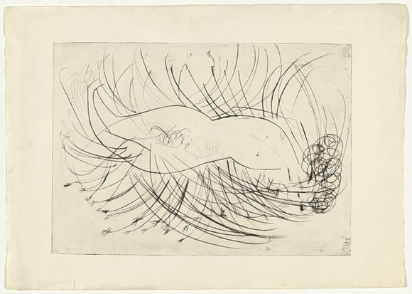 Artist: b'BOYD, Arthur' | Title: b'Figure in a wheatfield.' | Date: (1968-69) | Technique: b'drypoint, printed in black ink, from one plate' | Copyright: b'Reproduced with permission of Bundanon Trust' Artist: b'BOYD, Arthur' | Title: b'Figure in a wheatfield.' | Date: (1968-69) | Technique: b'drypoint, printed in black ink, from one plate' | Copyright: b'Reproduced with permission of Bundanon Trust'