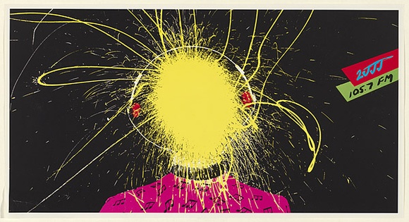 Artist: b'Done, Ken.' | Title: b'Small copy of the large outdoor advertising poster for FM radio station 2JJJ. [One of ten the same].' | Date: 1982 | Copyright: b'\xc2\xa9 Graeme Davey'