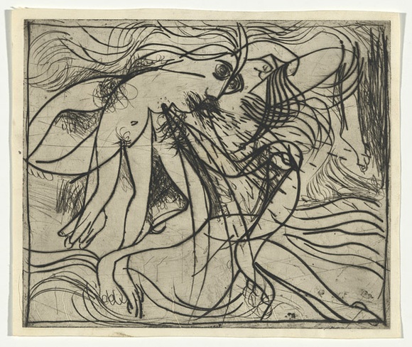 Artist: b'BOYD, Arthur' | Title: b'Birth of the Southern Cross.' | Date: 1962-63 | Technique: b'etching, printed in black ink, from one plate' | Copyright: b'Reproduced with permission of Bundanon Trust' Artist: b'BOYD, Arthur' | Title: b'Birth of the Southern Cross.' | Date: 1962-63 | Technique: b'etching, printed in black ink, from one plate' | Copyright: b'Reproduced with permission of Bundanon Trust'