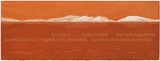 Artist: MADDOCK, Bea | Title: Terra Spiritus...with a darker shade of pale | Date: 1993-98 | Technique: stencil print, printed in hand-ground Launceston ochre from multiple hand-cut mylar stencils; letterpress text blind printed; hand-drawn script
