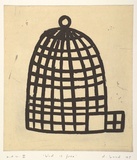 Artist: Band, David. | Title: Bird is free | Date: 1995, September - October | Technique: aquatint, viscosity printed in colour, from one plate