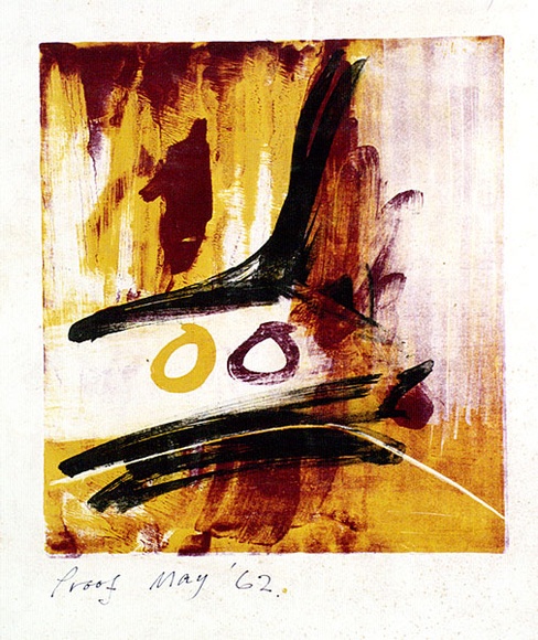 Artist: b'Upward, Peter.' | Title: b'not titled' | Date: 1962, May | Technique: b'lithograph, printed in colour, from multiple stones [or plates]'