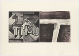 Artist: Tillers, Imants. | Title: Diaspora/ [I and thou] | Date: 1997 | Technique: etching, printed in black ink, from two plates | Copyright: Courtesy of the artist
