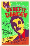 Artist: Lane, Leonie. | Title: Art Worker's Union Benefit Dance!!. | Date: (1980) | Technique: screenprint, printed in colour, from four stencils | Copyright: © Leonie Lane