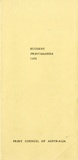 Artist: PRINT COUNCIL OF AUSTRALIA | Title: Exhibition catalogue | Student printmakers 1972 [touring exhibition]. Melbourne: Print Council of Australia, 1972. | Date: 1972