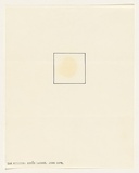 Artist: MILLISS, Ian | Title: (Letter with a square containing a stain) | Date: 1970 | Technique: ink stain