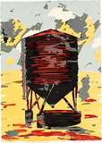 Artist: Alder, Alison. | Title: Silo. | Date: 1991 | Technique: screenprint, printed in colour, from multiple screens