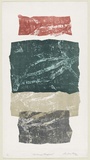 Artist: b'King, Grahame.' | Title: b'Moowingee fragment' | Date: 1976 | Technique: b'lithograph, printed in colour, from four stones [or plates]'