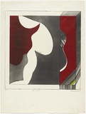 Artist: BALDESSIN, George | Title: Red window. | Date: 1968 | Technique: colour etching and aquatint