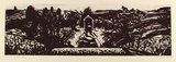 Artist: Fumpston, Rodney. | Title: Night garden I | Date: 1993, September - October | Technique: drypoint, printed in black ink, from one plate